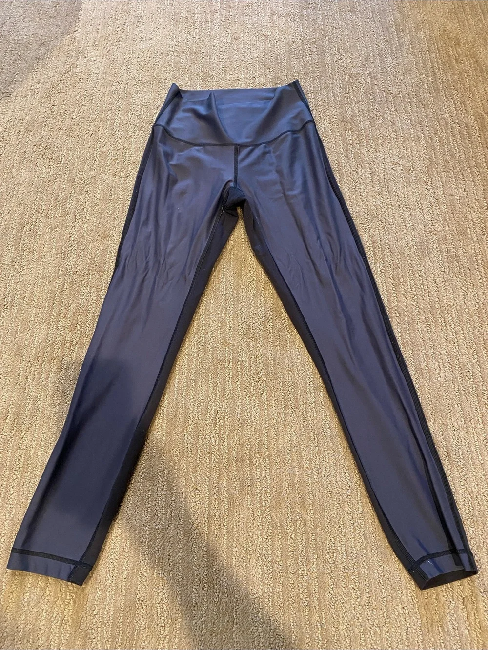 lululemon athletica Navy Blue Satin Shine High-Rise Tight
